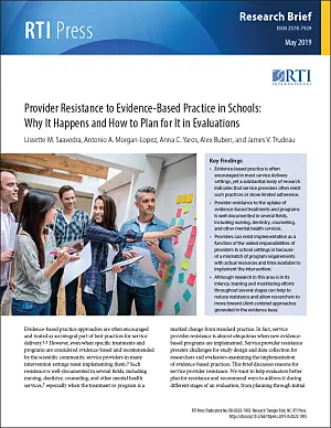 Cover image for publication: Provider resistance to evidence-based practice in schools: Why it happens and how to plan for it in evaluations