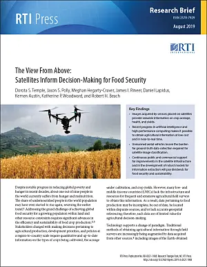 The view from above: Satellites inform decision-making for food security