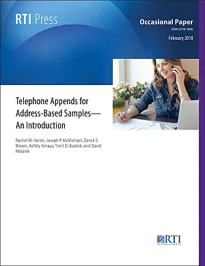 Telephone appends for address-based samples—An introduction