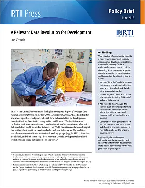 Cover image for publication: A relevant data revolution for development