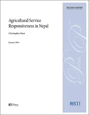 Cover image for publication: Agricultural service responsiveness in Nepal