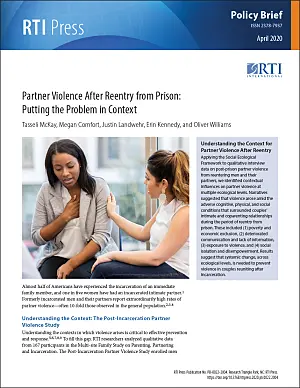 Cover image for publication: Partner violence after reentry from prison: Putting the problem in context