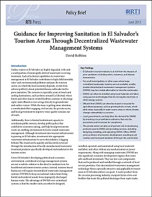 Guidance for improving sanitation in El Salvador’s tourism areas through decentralized wastewater management systems