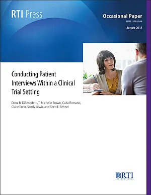 Cover image for publication: Conducting patient interviews within a clinical trial setting