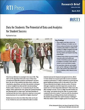 Cover image for publication: Data for students: The potential of data and analytics for student success