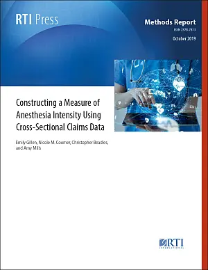 Constructing a measure of anesthesia intensity using cross-sectional claims data