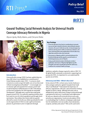 Ground-truthing social network analysis for universal health coverage advocacy networks in Nigeria