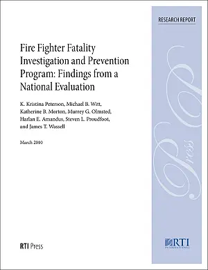 Cover image for publication: Fire fighter fatality investigation and prevention program: Findings from a national evaluation