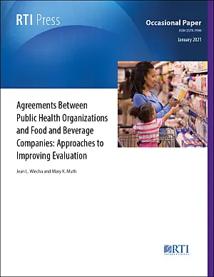 Cover image for publication: Agreements between public health organizations and food and beverage companies: Approaches to improving evaluation