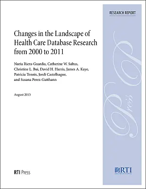 Cover image for publication: Changes in the landscape of health care database research from 2000 to 2011