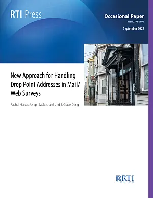 Cover image for publication: New approach for handling drop point addresses in mail/web surveys