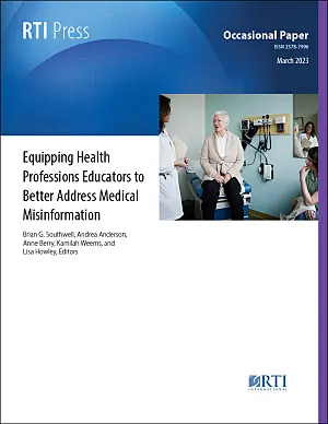 Cover image for publication: Equipping health professions educators to better address medical misinformation