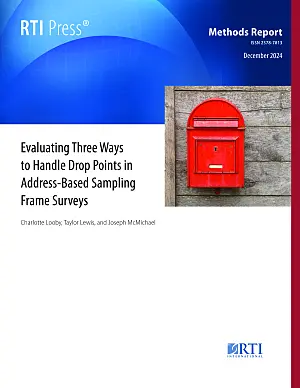 Cover image for publication: Evaluating three ways to handle drop points in address-based sampling frame surveys