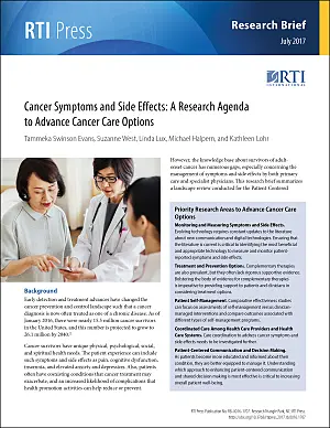 Cancer symptoms and side effects: A research agenda
