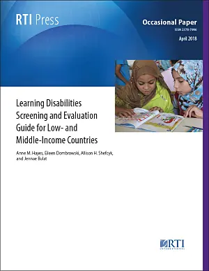 Cover image for publication: Learning disabilities screening and evaluation guide for low- and middle-income countries