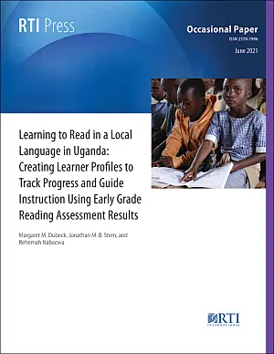 Cover image for publication: Learning to read in a local language in Uganda: Creating learner profiles to track progress and guide instruction using Early Grade Reading Assessment results