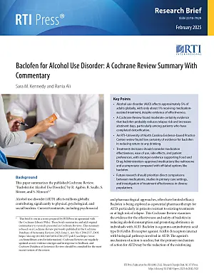 Cover image for publication: Baclofen for alcohol use disorder: A Cochrane Review summary with commentary