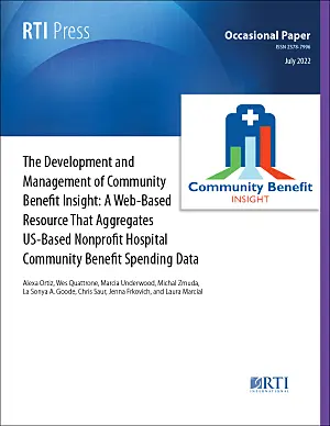 Cover image for publication: The development and management of Community Benefit Insight: A web-based resource that aggregates US-based nonprofit hospital community benefit spending data