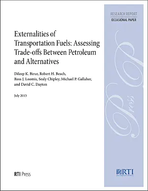 Cover image for publication: Externalities of transportation fuels: Assessing trade-offs between petroleum and alternatives