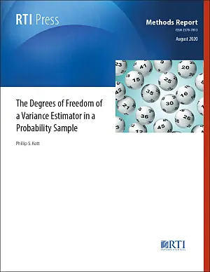 The degrees of freedom of a variance estimator in a probability sample