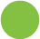 A bright green circle rests on a plain background, conveying simplicity and minimalism.