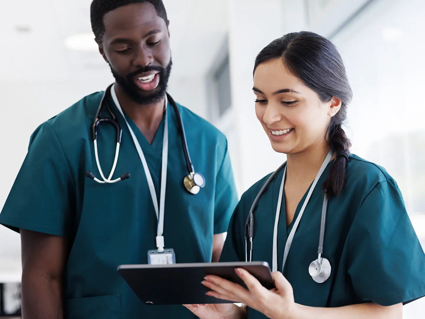 Photo of two doctors smiling