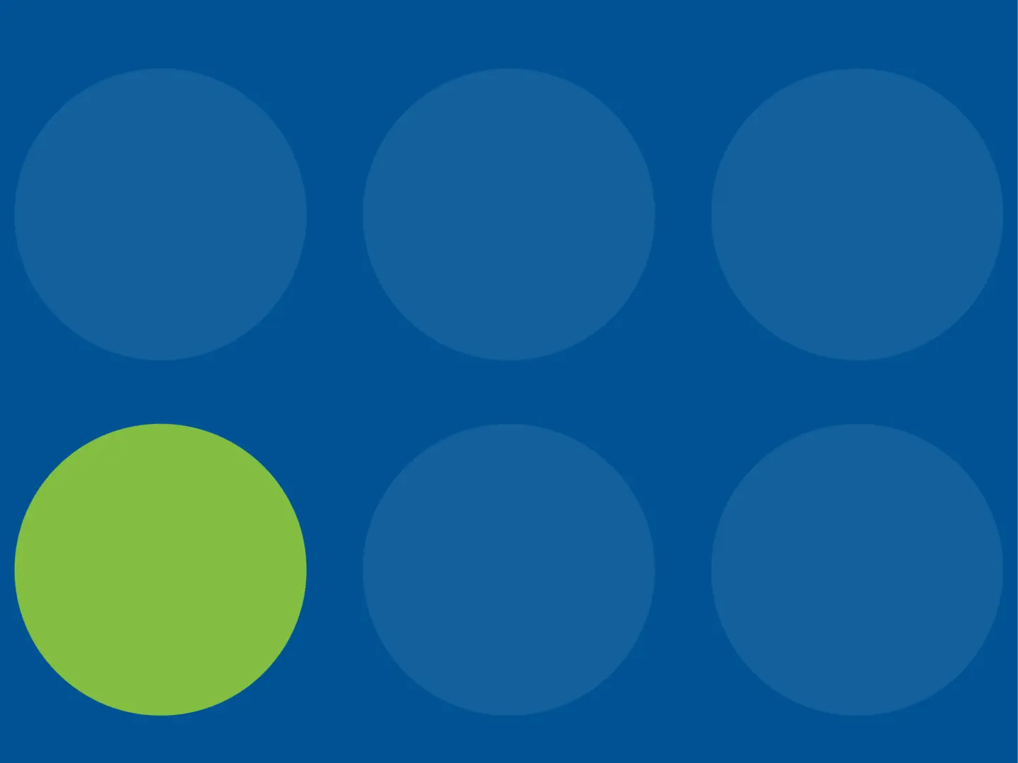 Pink and green circles connected by an orange line on a blue background with faint circles.