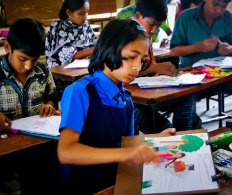 Children in classroom