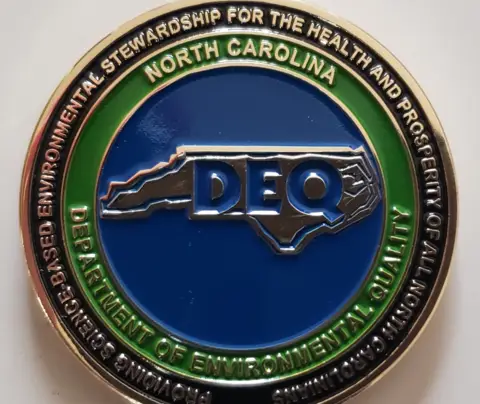 Coin awarded to RTI from NCDEQ