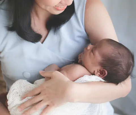 newborn and mother