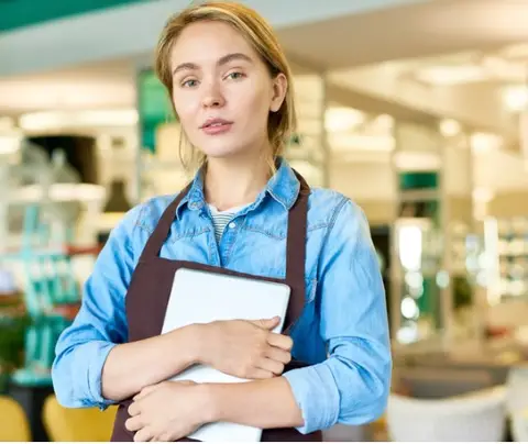female part time worker
