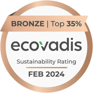 EcoVadis Bronze Sustainability Rating Award