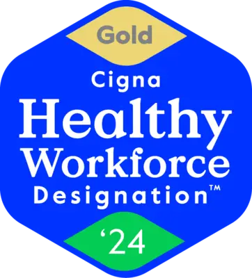 Cigna Healthy Workforce Designation. Gold 2024