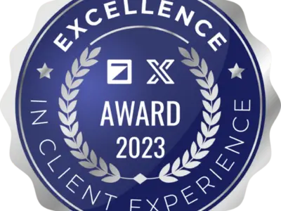 excellence in client experience silver award logo