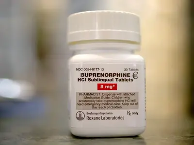 A bottle of buprenorphine