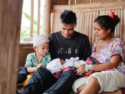 Family in Philippines getting medical care