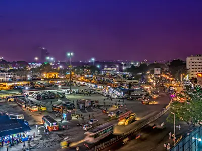 India Bangalore night bus terminal