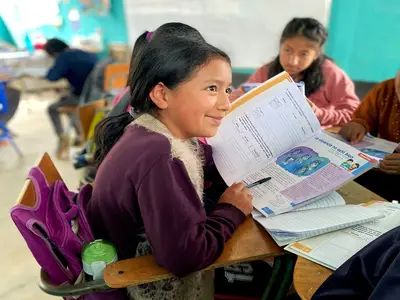 Students learning in Latin America