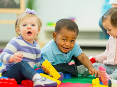 stock image of children playing