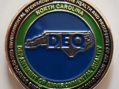 Coin awarded to RTI from NCDEQ
