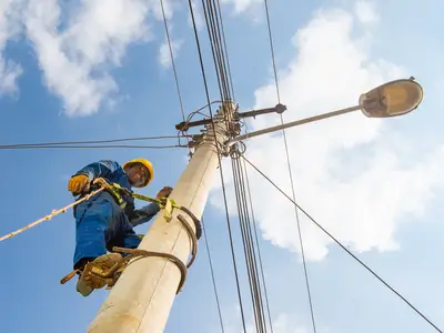 line worker in Africa