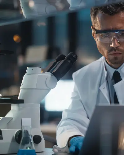Male scientist in a labratory