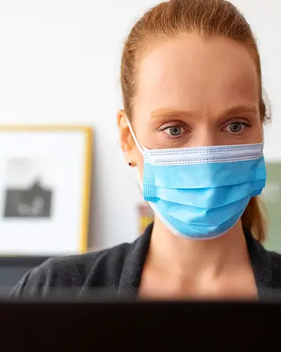 Wearing personal protective equipment at work