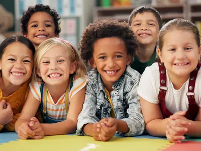Group of smiling children.