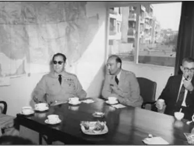 Philip McMullan with coworkers in Iran