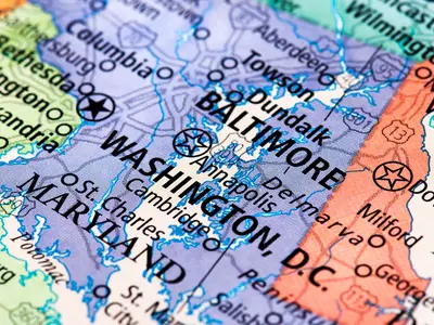 map of Washington DC