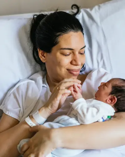 Mother and newborn