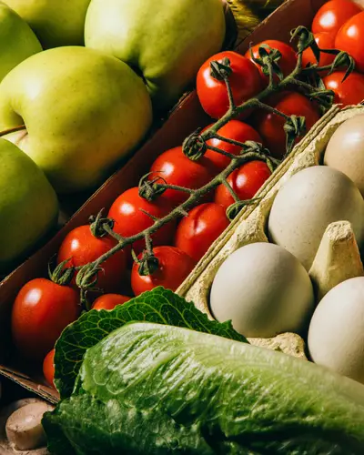 Colorful, fresh produce