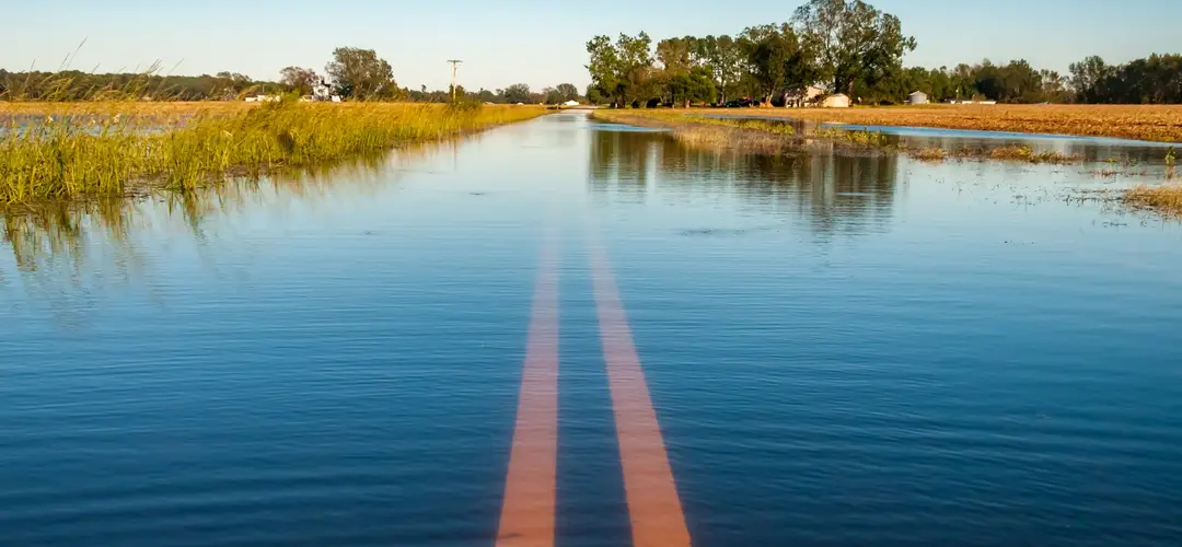 Flooded road