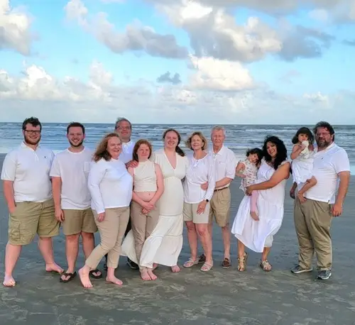 Page Grier with his family